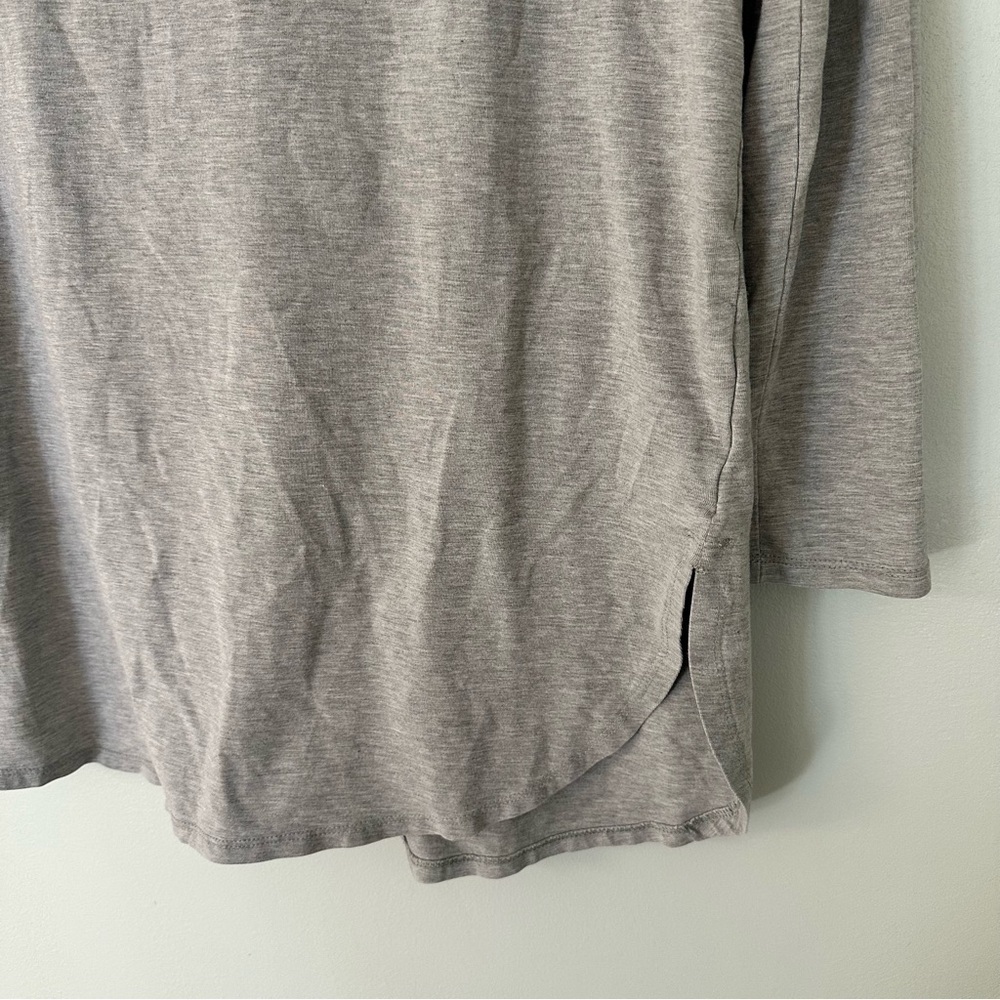 J. Jill Luxe Supima Tunic Shirt Gray Size Small - Picture 3 of 11